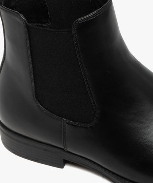 Boots homme Chelsea bout amande dessus lisse vue6 - MARIO BALDANO - GEMO