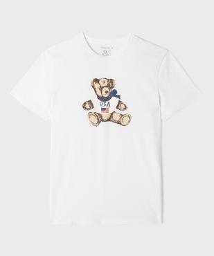 Tee-shirt à manches courtes en jersey de coton imprimé homme - LuluCastagnette et Alizée vue1 - LULU CASTAGNETTE GEMO FOR GOOD - GEMO