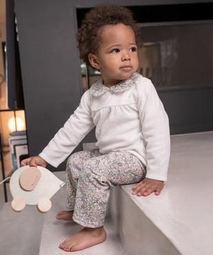 Pyjama en velours 2 pièces à col claudine bébé  vue7 - GEMO 4G BEBE - GEMO
