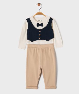 Ensemble 2 pièces habillé bébé vue1 - GEMO(BB COUCHE) - GEMO