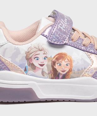 Baskets basses pailletées à semelle lumineuse fille - La Reine des Neiges vue6 - REINE DES NEIGE - GEMO