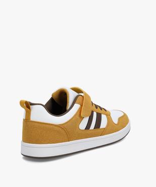 Baskets homme multimatières colorées fermeture scratch et lacets vue5 - GEMO (SPORTSWR) - GEMO
