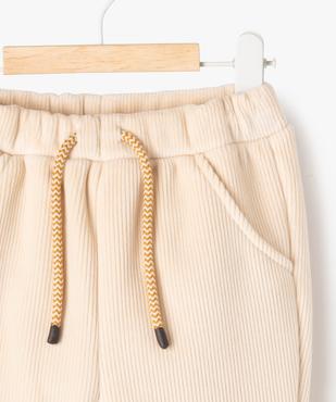 Pantalon en velours côtelé avec doublure polaire bébé vue2 - GEMO(BEBE DEBT) - GEMO