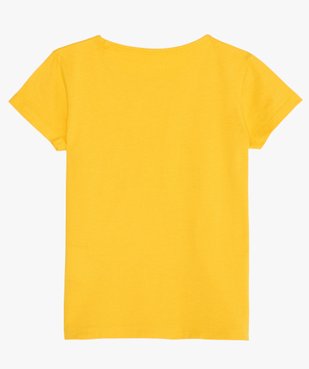 Tee-shirt fille avec motif pailleté sur l’avant vue3 - GEMO (ENFANT) - GEMO