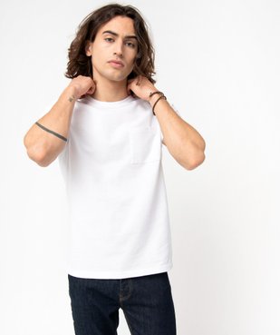 Tee-shirt homme à manches courtes en maille épaisse vue1 - GEMO (HOMME) - GEMO