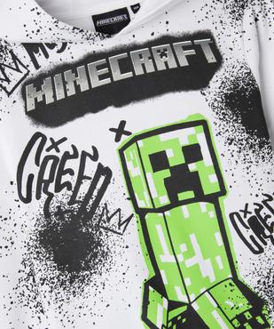 Sweat à capuche imprimé all over garçon - Minecraft vue2 - MINECRAFT - GEMO