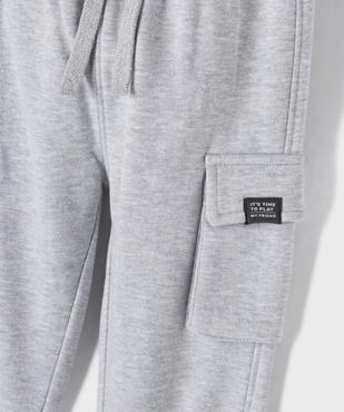 Jogging cargo en molleton doux bébé garçon vue2 - GEMO 4G BEBE - GEMO