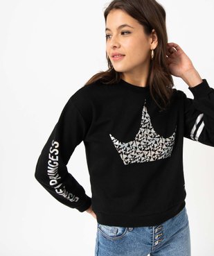 Sweat en molleton doux motifs irisés femme - Disney vue5 - DISNEY PRINCESS - GEMO