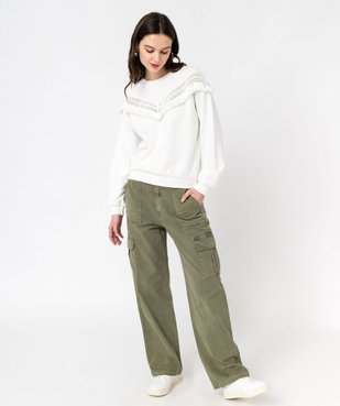 Pantalon cargo multi poches femme vue5 - GEMO(FEMME PAP) - GEMO