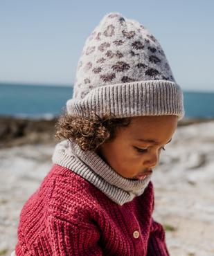Bonnet avec doublure polaire bébé fille vue4 - GEMO 4G BEBE - GEMO