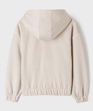 Sweat zippé à capuche fille vue4 - GEMO (JUNIOR) - GEMO