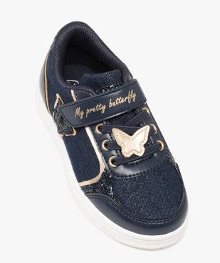 Baskets fille en denim brillant détails métallisés vue5 - GEMO (ENFANT) - GEMO