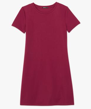 Robe femme coupe trapèze à manches courtes vue4 - FOLLOW ME - GEMO