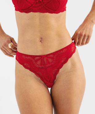 String en dentelle et tulle femme vue2 - GEMO(HOMWR FEM) - GEMO