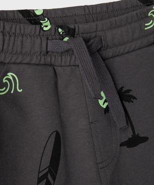 Short en maille French Terry à motifs garçon vue2 - GEMO (ENFANT) - GEMO