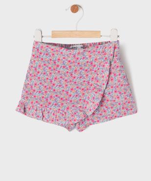Short jupe à motifs fleuris bébé fille vue1 - GEMO(BEBE DEBT) - GEMO
