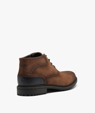 Low-boots avec surpiqûres et lacets contrastants homme vue5 - GEMO (CASUAL) - GEMO