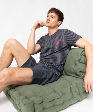 Pyjashort homme mix&match imprimé cœur vue1 - GEMO(HOMWR HOM) - GEMO