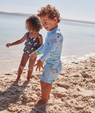 Tee-shirt anti UV bain bébé garçon à motifs marins vue1 - GEMO(BEBE DEBT) - GEMO