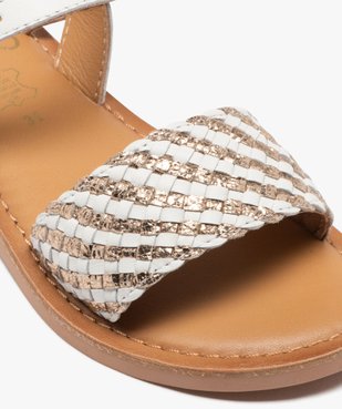 Sandale fille blanche vue6 - TANEO GEMO FOR GOOD - GEMO
