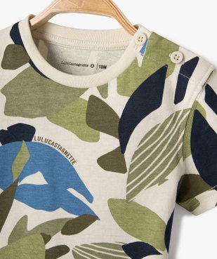 Tee-shirt bébé garçon à manches courtes et motif all over - LuluCastagnette vue2 - LULUCASTAGNETTE - GEMO