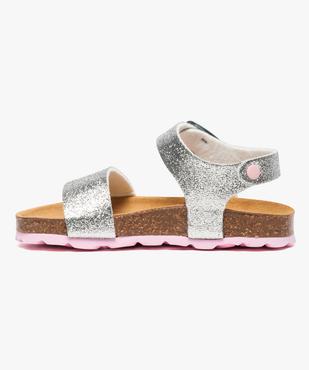 Sandales à brides avec semelle en liège vue3 - GEMO (ENFANT) - GEMO