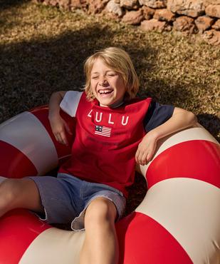 Bermuda rayé coupe regular garçon - LuluCastagnette vue4 - LULUCASTAGNETTE - GEMO