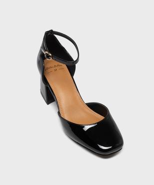 Escarpins à bout carré et talon large vernis femme - Valentina Baldano vue5 - VALENTINA BALDA - GEMO