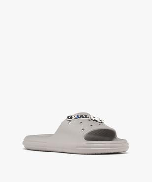 Mules de plage moulées avec bride perforée motifs foot garçon vue2 - GEMO (PLAGE) - GEMO