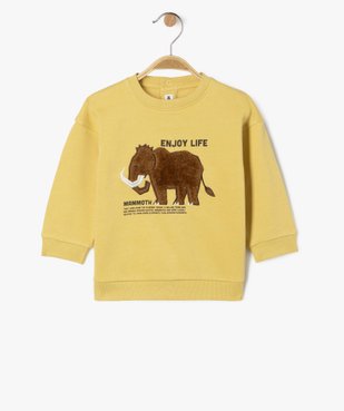 Sweat en molleton imprimé bébé garçon  vue1 - GEMO 4G BEBE - GEMO