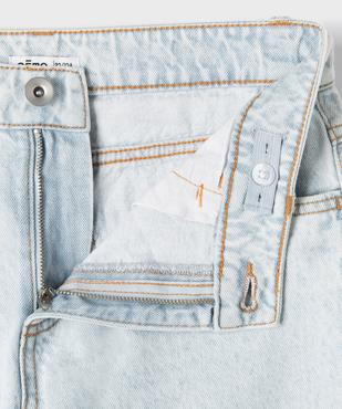 Jean loose délavé avec taille ajustable fille vue2 - GEMO (JUNIOR) - GEMO