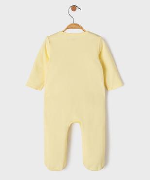 Pyjama en coton ouvert devant motif félin bébé garçon vue3 - GEMO 4G BEBE - GEMO