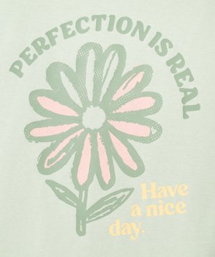 Tee-shirt à manches courtes coupe large fille vue2 - GEMO (ENFANT) - GEMO