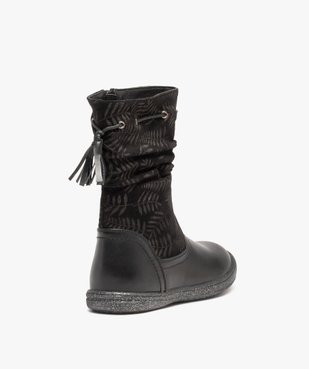 Bottes fille à semelle pailletée et tige imprimée vue4 - GEMO (ENFANT) - GEMO