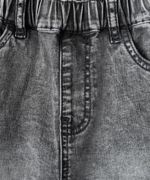 Bermuda en jean garçon à poches cargo et taille élastiquée vue2 - GEMO (ENFANT) - GEMO