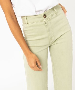 Jean « wide leg » taille haute longueur 7/8ème femme vue5 - GEMO(FEMME PAP) - GEMO