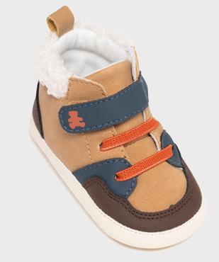 Chaussons de naissance à col fourré bébé fille - LuluCastagnette vue5 - LULUCASTAGNETTE - GEMO