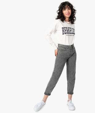 Jean femme coupe mom vue5 - GEMO(FEMME PAP) - GEMO