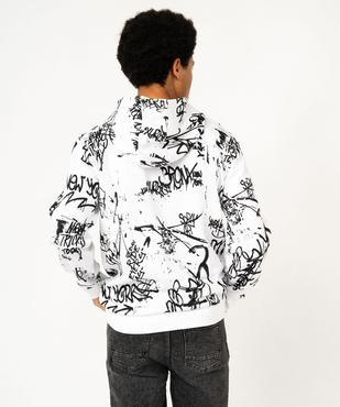Sweat à capuche imprimé homme vue3 - GEMO (HOMME) - GEMO