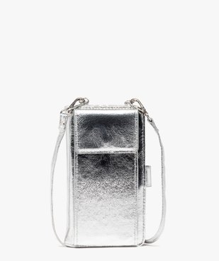 Pochette à bandoulière compagnon avec étui smartphone brillant femme vue1 - GEMO (ACCESS) - GEMO