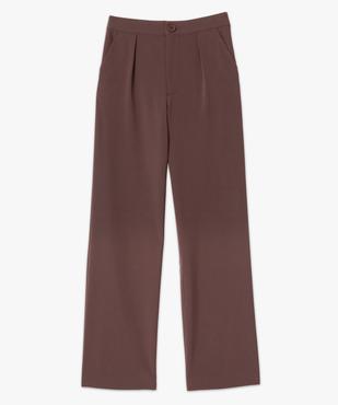 Pantalon femme en toile coupe large vue4 - GEMO(FEMME PAP) - GEMO