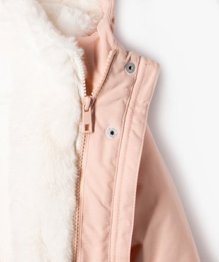 Parka 3 en 1 avec doublure en maille peluche fille vue5 - GEMO 4G FILLE - GEMO