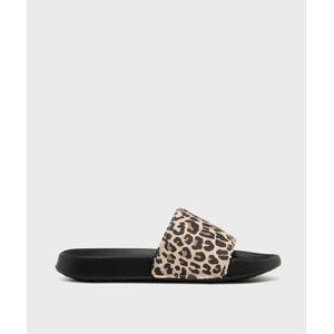 Mules de piscine à motif léopard femme vue1 - GEMO (PLAGE) - GEMO