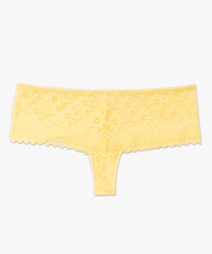 Shorty en dentelle fleurie transparente femme vue4 - GEMO(HOMWR FEM) - GEMO