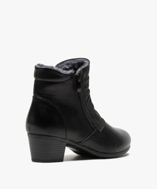 Boots femme confort à talon avec doublure douce vue4 - GEMO (CONFORT) - GEMO