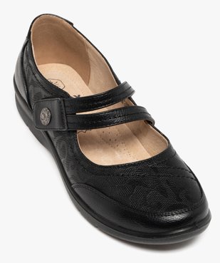 Ballerines confort à double bride scratch femme vue5 - G'FLEX - GEMO