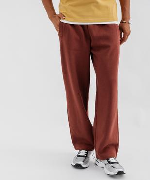 Pantalon de jogging en molleton à coupe droite homme vue4 - GEMO 4G HOMME - GEMO