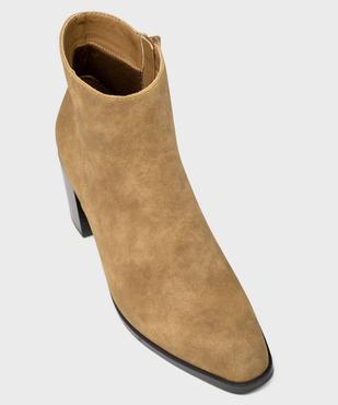Bottines à bout carré et talon bloc femme - Follow Me vue5 - FOLLOW ME G4G - GEMO