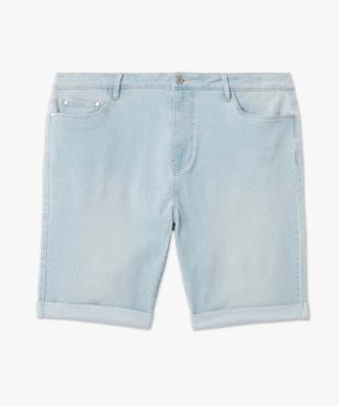 Bermuda en jean à revers femme grande taille vue4 - GEMO 4G GT - GEMO