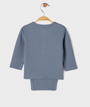 Tee-shirt body 2 en 1 bébé garçon vue4 - GEMO(BB COUCHE) - GEMO